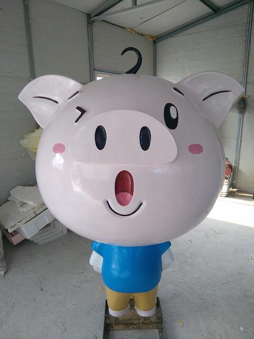 烟台海阳新农基地卡通玻璃钢雕塑