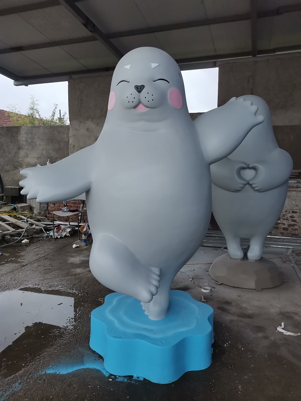 烟台蓬莱长岛形象大使  玻璃钢雕塑